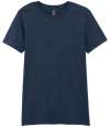 GD93 64001LCVC Gildan Ladies SoftStyle® CVC T-Shirt Navy Mist colour image